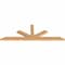 Ekena Millwork Saratoga Timber Gable Bracket, Western Red Cedar, 108"W x 36"H x 3 1/2"D x 5 1/2"F, 8/12 Pitch GBW108X36X0406SAR00SWR - alternate 2